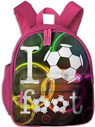 MYKJ Casual Lightweight Backpacks I Love Football Bookbag Shoulder Bag School Rucksack/Dayback For Girl&Boy Kids
