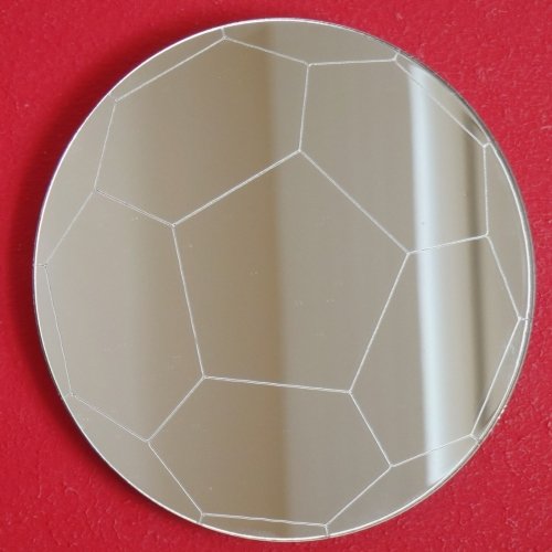 Super Cool Creations Football Shaped Acrylic MIrrors 45cm Diameter with fixings