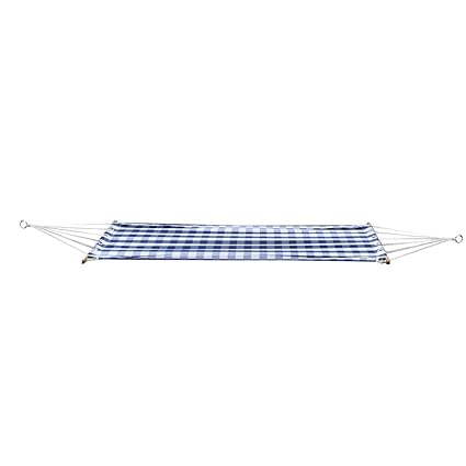 Slack Jack Fabric Hammock (Blue and White)
