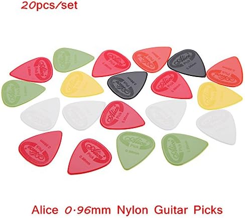 Petbly(TM) New Arrival Alice Guitar Picks AP-G 0.96mm Projecting Nylon Guitar Picks Guitar Plectrums 20pcs/set