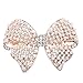 Binmer(TM)Women Shine Rhinestone Girls Hairpin Bowknot Pearl Hair Clip Summer Joker Barrettes Headwear Accessories (Gold)