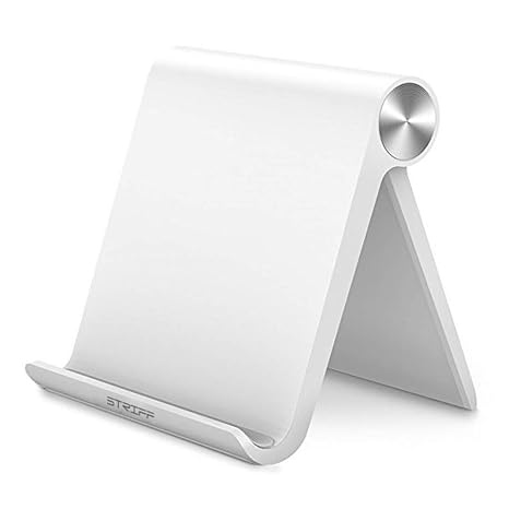 STRIFF Multi Angle Mobile Phone Stand. Premium Quality Phone Holder, Portable, Foldable, Flexible, Perfect for Gift(White)