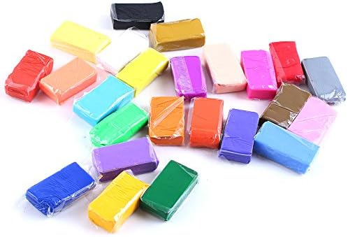 GB 24 Colors Fimo Effect Polymer Clay Handmade Soft Moulding Craft Oven Bake Sampler Creative Fun Craft Toys Magic Ultra Light Clay