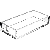 HIIMIEI Acrylic Napkin Holder for Bathroom, Acrylic Guest Towel Holder, Bathroom Napkins Guest Disposable Holder, Hand Towel Tray for Kitchen, Parties, Weddings, Party, Hotel, Restaurant（Clear）