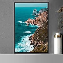 signwin Framed Canvas Wall Art Global Landscape Mountain Multicolor Photography Relax/Calm - 16x24 inches