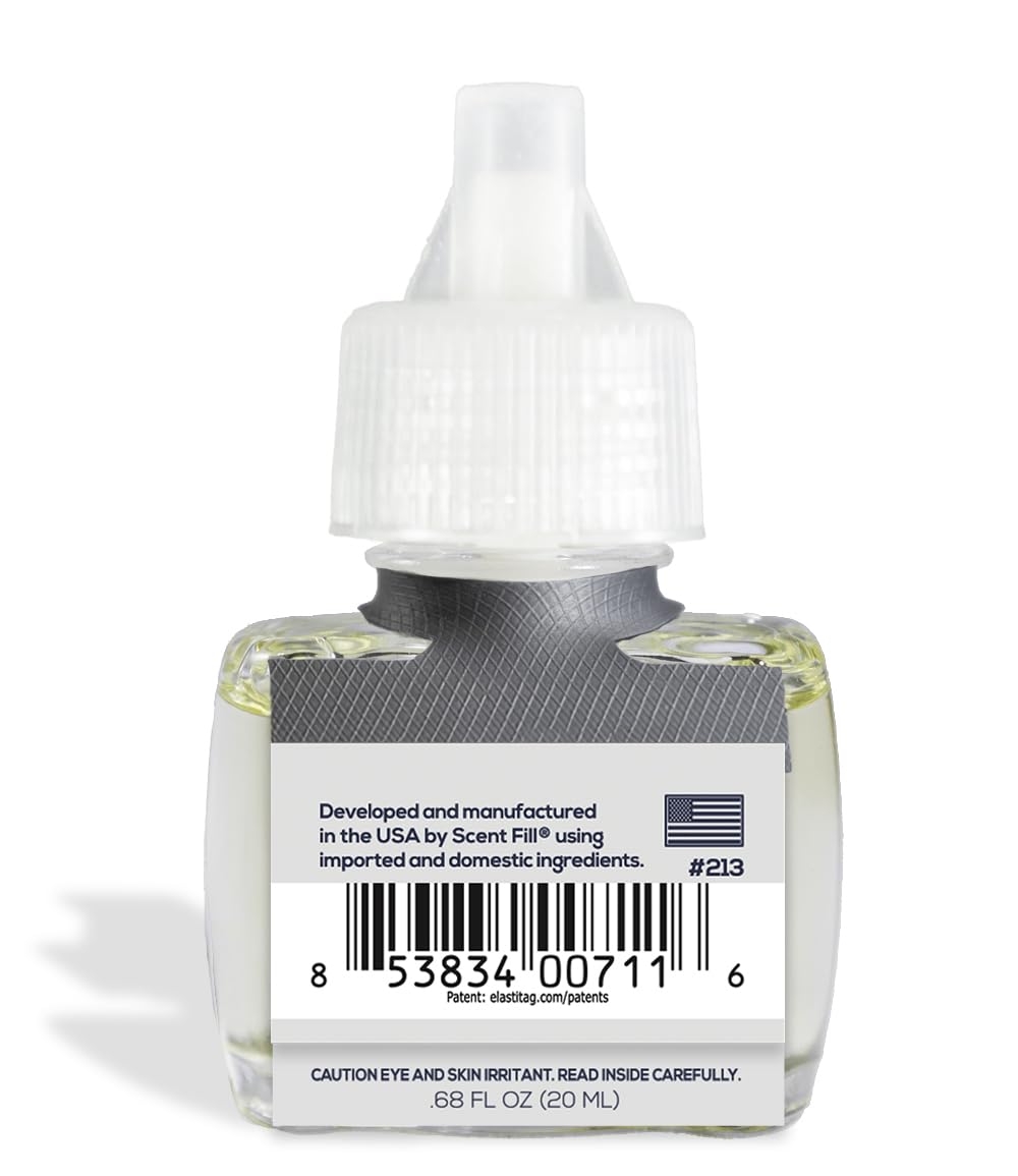 Scent Fill 100% Natural Peppermint Plug in Air Freshener, 4 Scented Oil Refills