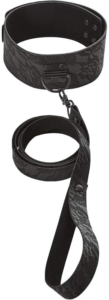 Sportsheets Sincerely Smooth Lace Effect Locking Collar & Leash, 0.3 kg