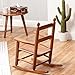 BplusZ Child Rocking Chair Outdoor Toddler Wooden Rocker for Kids Ages 3-6 - Ideal for Patio, Porch, and Indoor Outside Use, Brown
