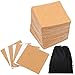 Resinta 80 Pack Self-Adhesive Cork Squares 4 Inches x 4 Inches Cork Backing Sheets Mini Wall Cork Tiles with a Storage Bag for Coasters and DIY Crafts