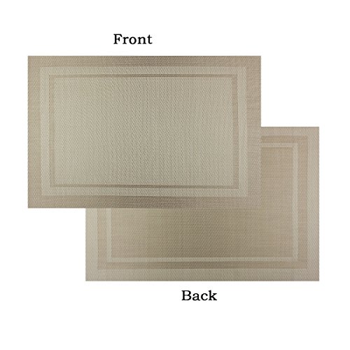 1 Bright+Dream+Placemats+Heat+resistand+4%25EF%25BC%2588Beige%25EF%25BC%2589