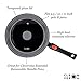 Cleverona Nonstick 11 inch Frying Pan Skillet with Detachable Handle and Universal Pot Lid, Dark Grey