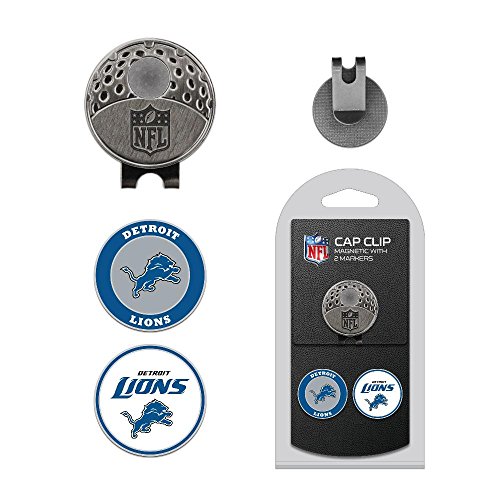 Team Golf NFL Detroit Lions Cap Clip With 2 Golf Ball Markers Golf Cap Clip wit…