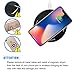 Qi Fast 10W Universal Wireless Charging Pad Aluminum Alloy Anti-Slip Strap Mat for Samsung Galaxy S8/S8+/S7 Edge/S7/Note 8/ iPhone X/ 8/ 8 Plus