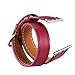 V-Moro for Apple Watch Band 42mm M/L Double Tour Leather Band iWatch Band Bracelet for Apple Watch Series 3 Series 2 Series 1, Sport, Hermes, Nike+, Edition (Double Tour Maroon 42mm)
