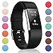ZEROFIRE Compatible for Fitbit Charge 2, Replacement Adjustable Sport Bands for Charge 2 Heart Rate Fitness Wristbands, Women Men, Small and Large