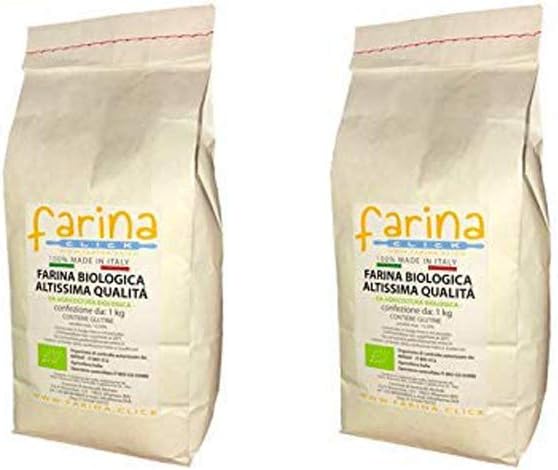 2 kg semola biologica di grano duro italiano bio farina per pasta (2 pz confezioni da 1 kg) B07STGYF37