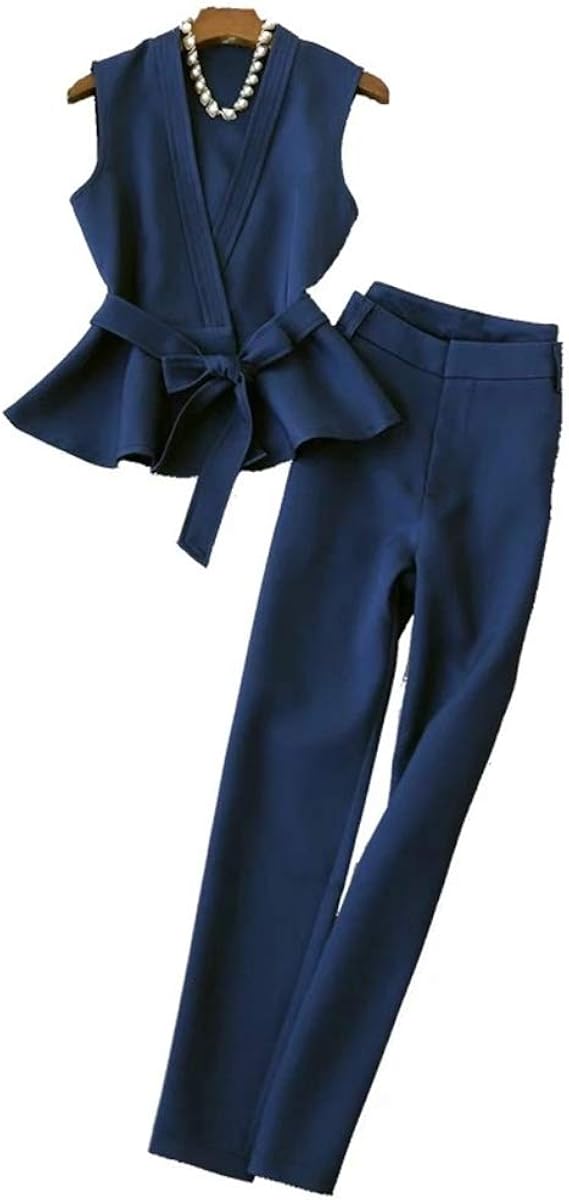 Amazon ファションヤ パンツドレス レディース セットアップ スーツ 2点セット パーティー フォーマル 結婚式 二次会 卒業式 披露宴 お呼ばれ 二次会 同窓会 発表会 おしゃれ 大きいサイズ パーティードレス 通販