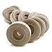 2-1/4 inch Treaded Wooden Wheel, 3/4 inch Thick, 3/8