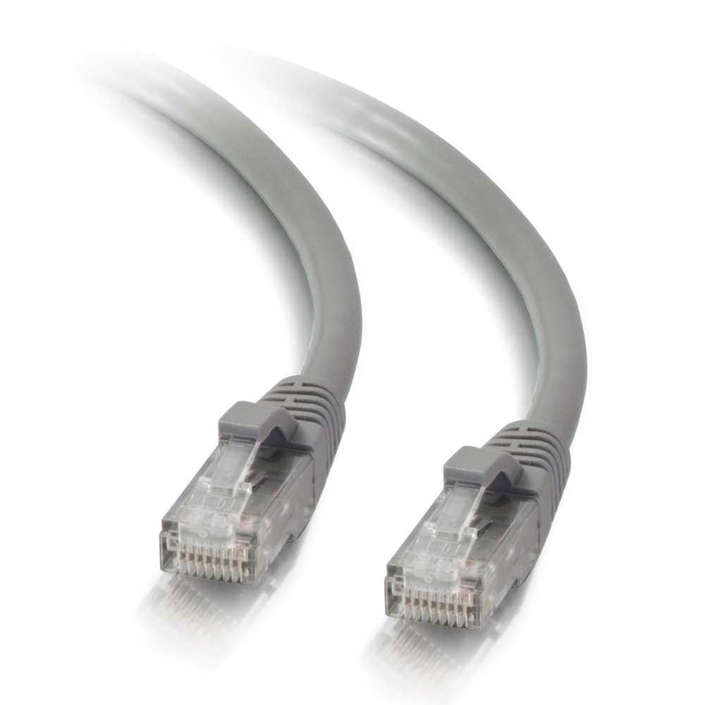 C2G 00390 Cat5e Cable - Snagless Unshielded Ethernet Network Patch Cable, Gray (30 Feet, 9.14 Meters)