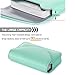 FYY Handmade Premium PU Leather Business Name Card Case Universal Card Holder with Magnetic Closure (Hold 30 pics of Cards) Mint Green
