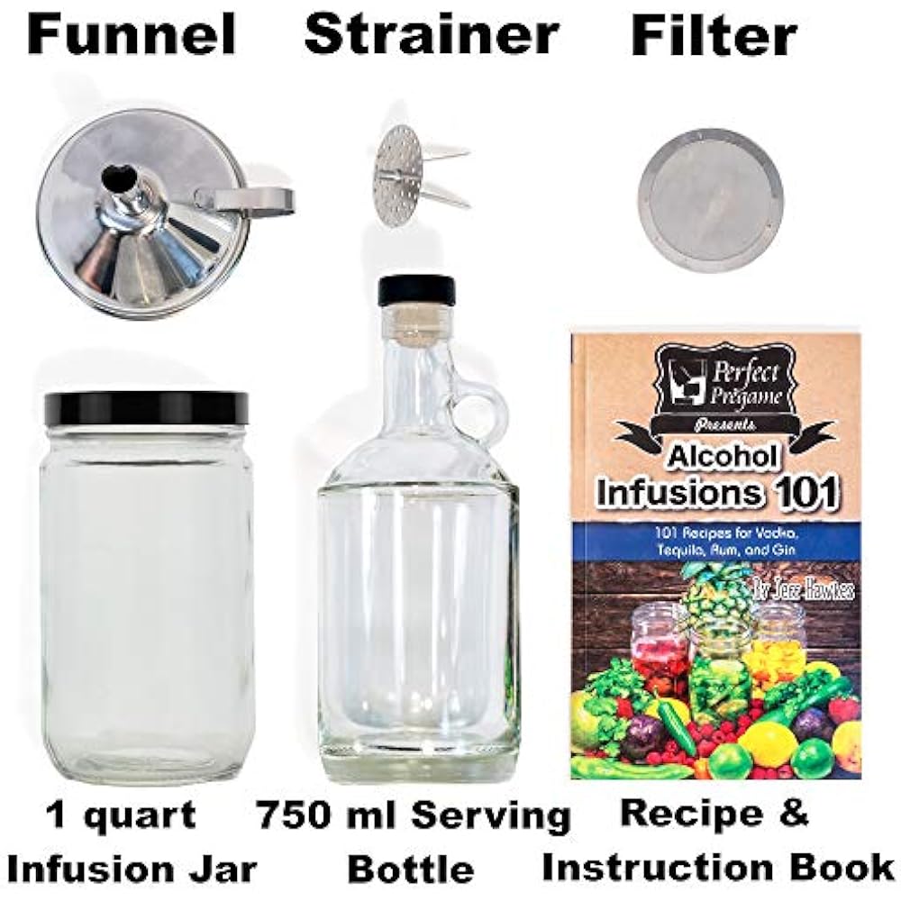 Alcohol Decanters Infusion Kit Make Your Own Homemade Liquor