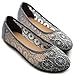 Ollio Women's Ballet Shoe Floral Lace Breathable Flat