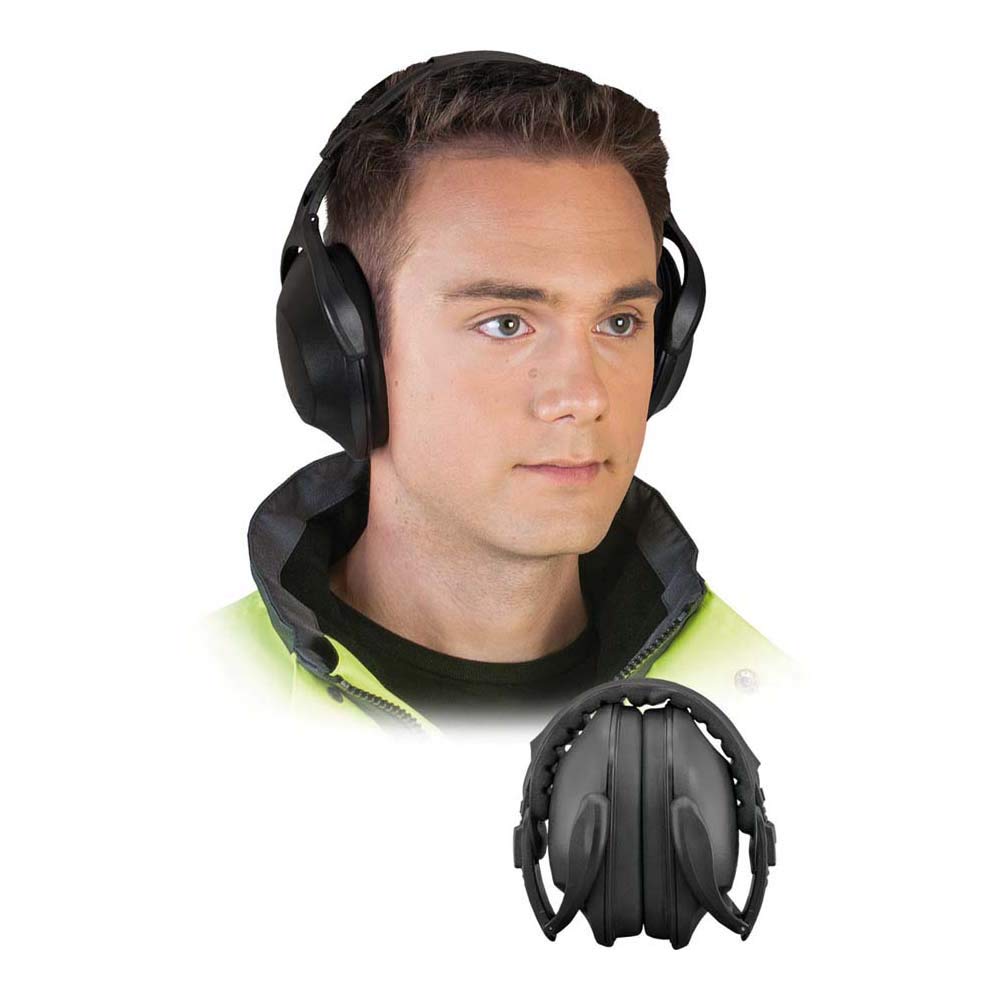 Reis OS-Flex Ear-Muffs, Black, Medium Size, Pack of 10