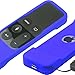 AKWOX Protective Case for Apple TV 4K / 4th 5th Gen Remote - Light Weight [Anti Slip] Shock Proof Silicone Cover with Lanyard (Dark Blue) -not for Series 6th Gen 2021