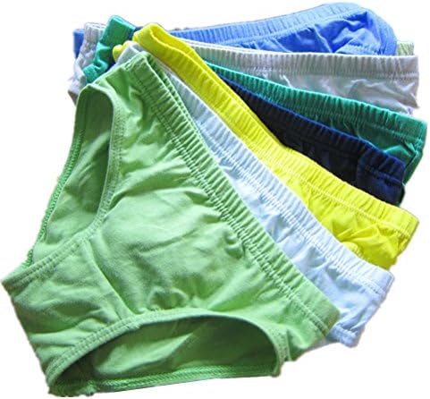 adiasen Mix 6-Packs Cotton Solid Boy's Underwear Hipster Knickers Briefs for Boy Kids