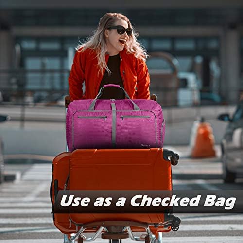 Gonex 60L Packable Travel Duffle Bag Foldable Duffel Bags for Luggage Gym Sports Camping Travelling Cycling Storage Shopping Water & Tear Resistant 8 Gonex 60L Packable Travel Duffle Bag Foldable Duffel Bags for Luggage Gym Sports Camping Travelling Cycling Storage Shopping Water & Tear Resistant