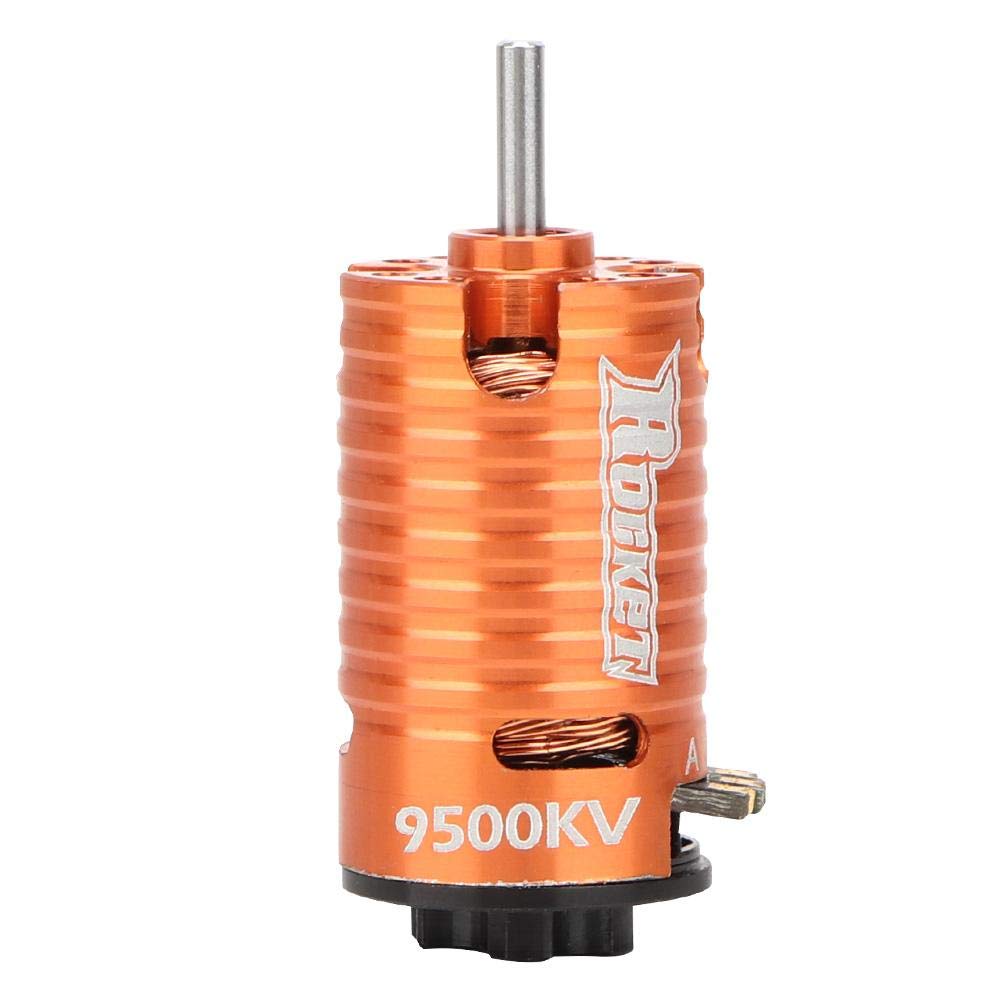 Taidda RC Motor, Universal Rocket MINI-Z 9500KV 2Poles RC Brushless Motor for 1/24 and 1/28 Brushless Car RC Model Car