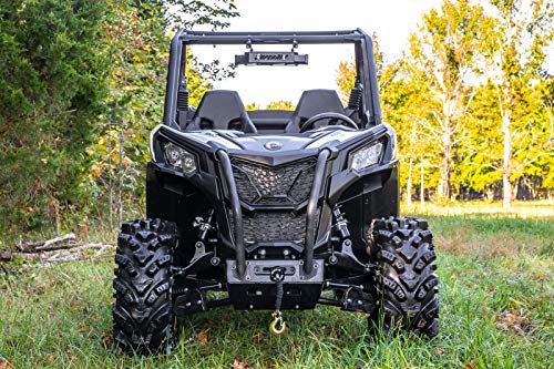 SuperATV Heavy Duty Winch Mounting Plate for Can-Am Maverick Trail 800/1000 (2018+)