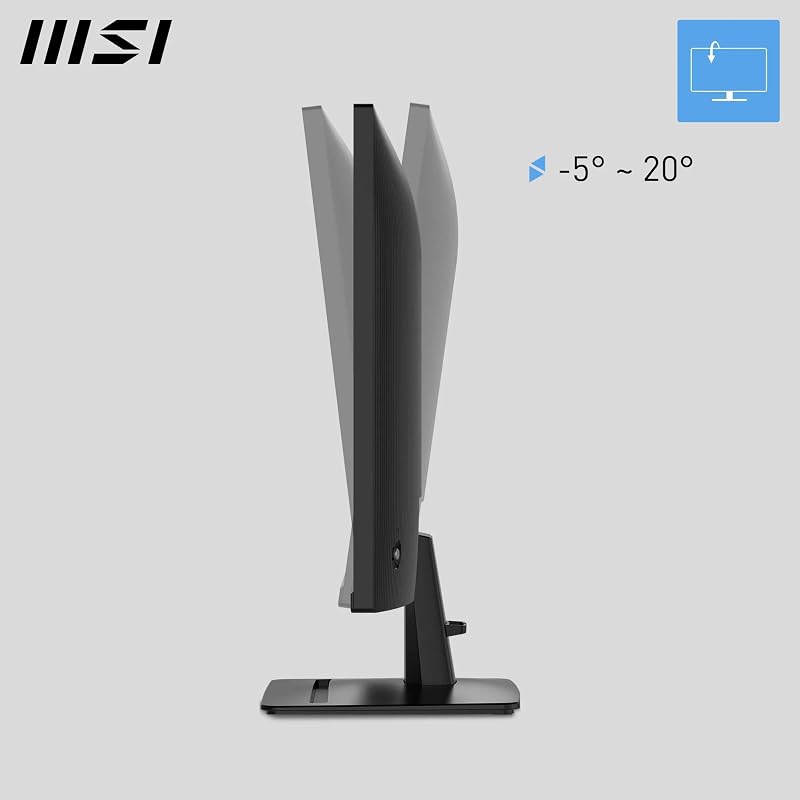 Pro MP275QA E14 27" WQHD, 2560 x 1440 IPS, 144 Hz, 1 ms, compatível com HDR, sincronização adaptativa, cuidados oculares, coluna integrada, HDMI 2.0b, DP 1.2a, sem moldura, inclinação ajustável, preto