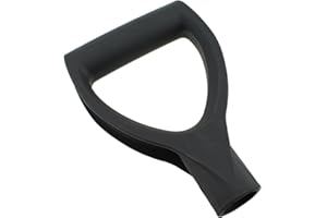 1 Pcs D-Shape Shovel Handle - 28mm Inside Diameter Thickened Plastic Black D Grip Handle for Household and Agricultural Tools
