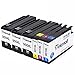 TekMall 6 Pack (1set+2BK) 950 951 950XL 951XL High Yield Replacement ink cartridges, Compatible With Officejet PRO 8600 8610 8620 8630 8640 8660 8615 8625 251dw 276dw