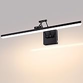 MantoLite 24'' Picture Lights Wall Vanity Lights Bathroom 12W LED Dimmable Modern Mirror Wall Lights Bedroom Adjustable Swing