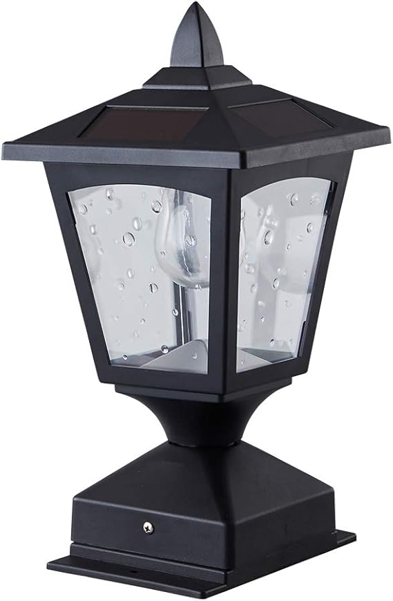 Solar Post Lights Outdoor,Pillar Lamp,Retro Lamps,Solar Lamp Post Cap