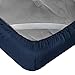 Empyrean Queen Fitted Sheet - Deep Pocket, 14-16 Inch Ultra Soft Microfiber, Wrinkle & Fade Resistant, Shrinkproof, Hotel Quality, Durable & Breathable, Perfect for Queen Beds, Navy Blue