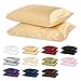 Silky Soft Satin Pillowcase Pair (Standard/Queen, Gold)