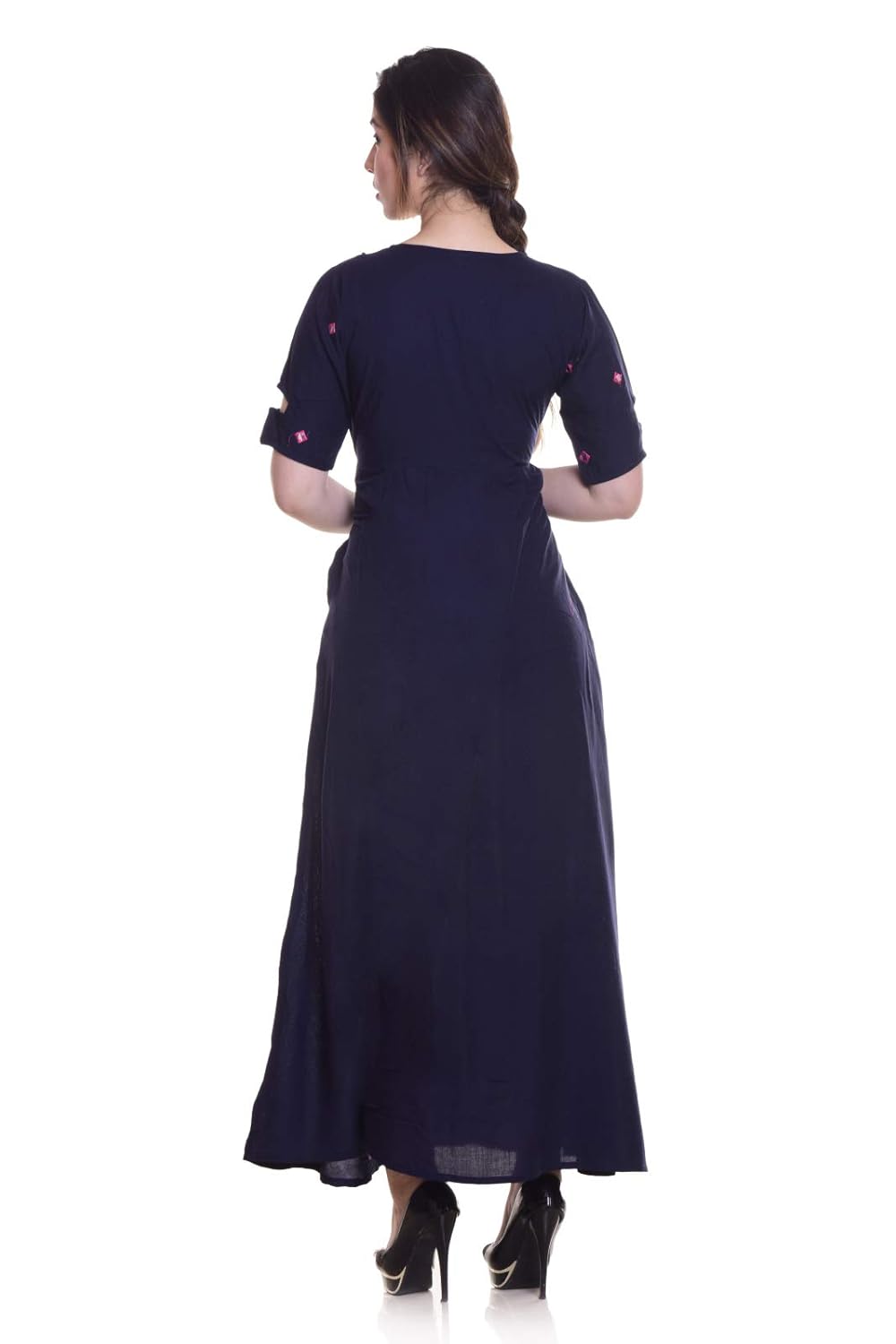 fashona women's long embroidered kurti