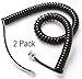 Telephone Cord, Phone Cord, Handset Cord, Black, 2 Pack, Universally Compatible primary