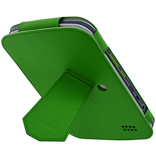 LeapFrog Epic Case - HOTCOOL New PU Leather With Kickstand Cover Case For LeapFrog Epic 7" Android-based Kids Tablet, Green - Thumbnail 6