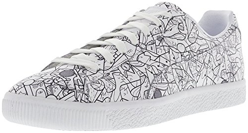 Puma Men's Clyde All Star Game FM White Ankle-High Fashion Sneaker - 8.5M