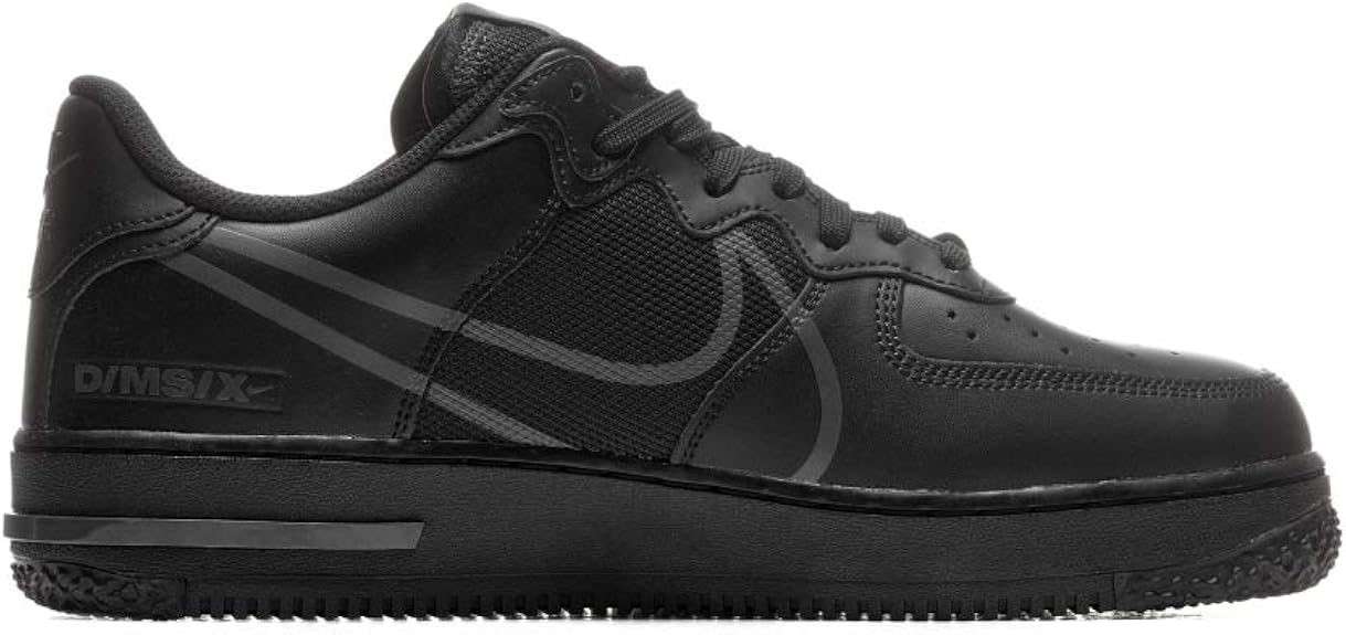 Amazon.com | Nike AIR FORCE 1 REACT, Men's Basketball Shoe, Black Anthracite, 6 UK (39 EU) | Shoes