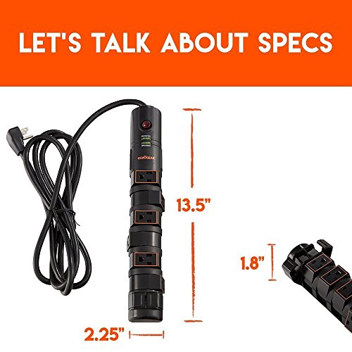 ECHOGEAR-8-Outlet-Rotating-Plug-Surge-Protector-With-Built-In-Cable-Management-Flat-Plug-Fireproof-Technology-2160-Joules-of-Surge-Protection-Expand-Your-Outlet-Capacity-Keep-Your-Gear-Safe