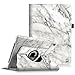 Fintie iPad Pro 9.7 Case - 360 Degree Rotating Stand Case with Smart Cover Auto Sleep / Wake Feature for Apple iPad Pro 9.7 Inch (2016 Version), Marble