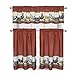 GoodGram Roosters & Sunflowers Live~Laugh~Love Complete 3 Pc. Kitchen Curtain Tier & Valance Set