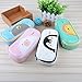 Office Students Pencil Case Super Large Multifunction White Penguin Pencil Pen Bag for Stationery Accessories, Cosmetics, Documents, Daily Essentials,White ¡­
