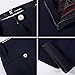 INFLATION Mens Wrinkle-Free Slim-Tapered Stretch Casual Pants,Flat Front Suit Pants, Black, Size 32(Tag 34)