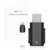 Eaglewireless Mobile Phone iOS Lighting Adapter for DJI Mic Mini, Compatible with iOS Phone 14 13 12 11 XS Max 8, Smartphone/PC/Mac Connector Sealed in Box